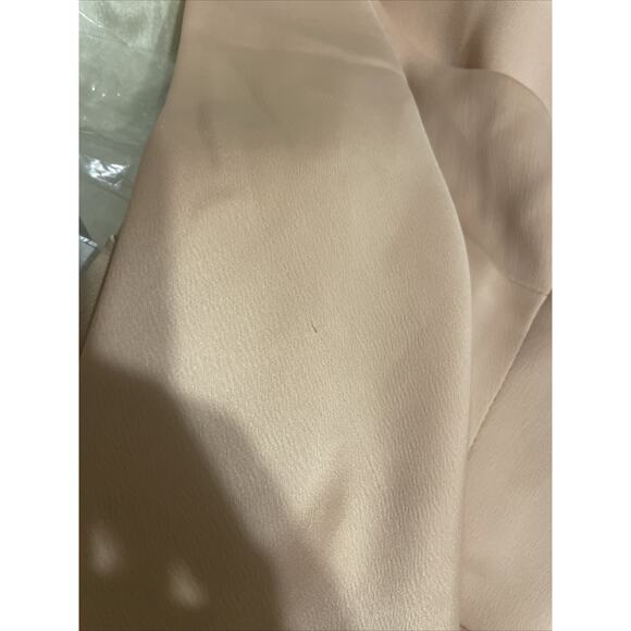 L’Academie Revolve The Wrap Satin Midi Slip Dress In Sand Size XS - Picture 10 of 11